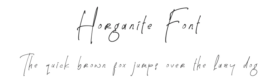 Horganite Font by perspectype — Script Handwritten Font