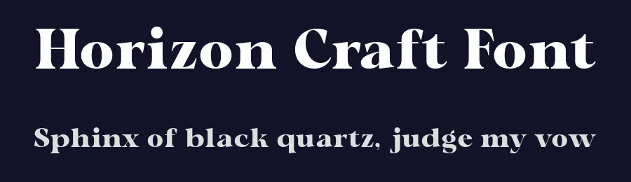 Horizon Craft Font by Ragamkata — Display Font — thumbnail 2