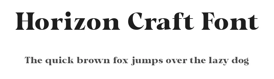 Horizon Craft Font by Ragamkata — Display Font