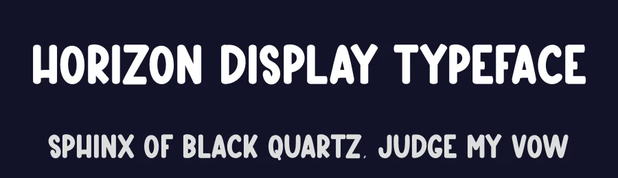 Horizon Display Typeface by creativeletter — Display Font — thumbnail 2