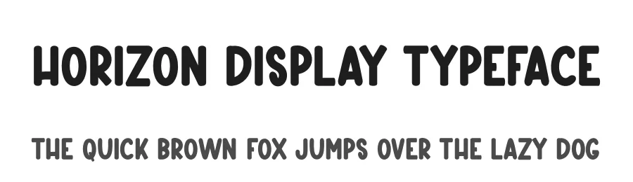 Horizon Display Typeface by creativeletter — Display Font