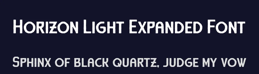 Horizon Light Expanded Font by alit design — Sans Serif Font — thumbnail 2
