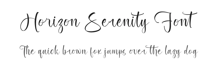 Horizon Serenity Font by stylishtype.co — Script Handwritten Font