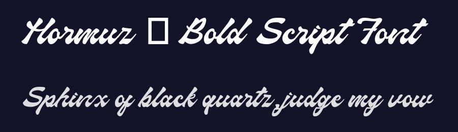 Hormuz – Bold Script Font by afkaristudio — Script Handwritten Font — thumbnail 2