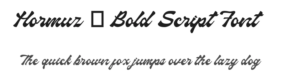 Hormuz – Bold Script Font by afkaristudio — Script Handwritten Font