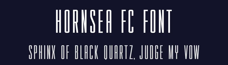 Hornsea FC Font by andika fez — Sans Serif Font — thumbnail 2