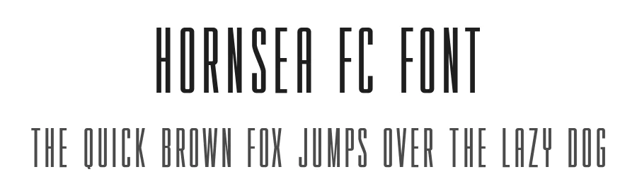 Hornsea FC Font by andika fez — Sans Serif Font