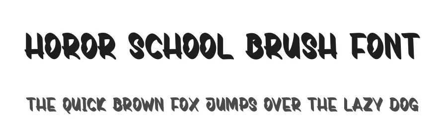 Horor School Brush Font by creativeletter — Display Font