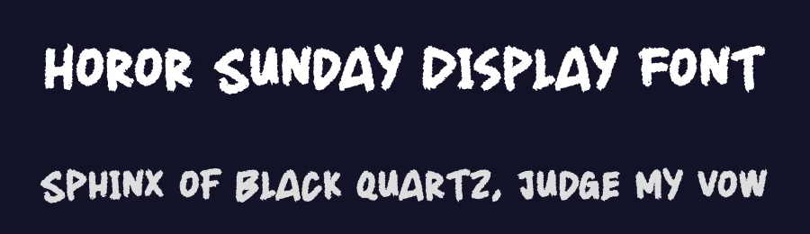 Horor Sunday Display Font by creativeletter — Script Handwritten Font — thumbnail 2