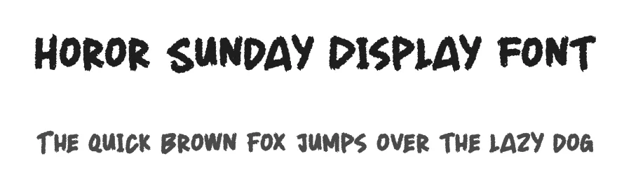 Horor Sunday Display Font by creativeletter — Script Handwritten Font