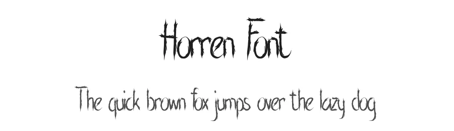 Horren Font by Rachmad bagus f — Script Handwritten Font