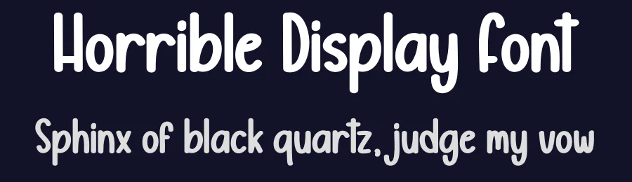 Horrible Display Font by creativeletter — Script Handwritten Font — thumbnail 2