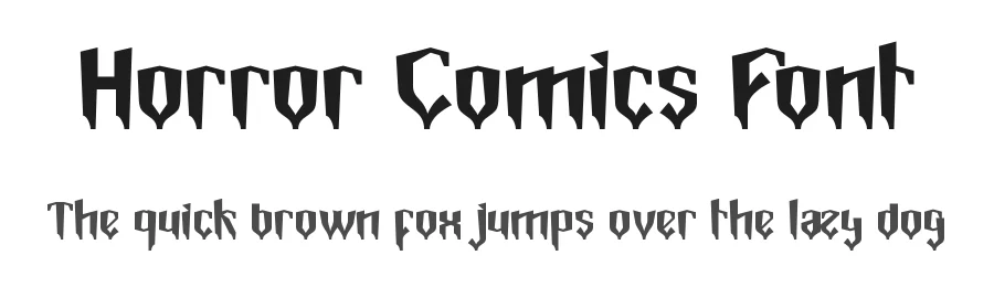 Horror Comics Font by CalligraphyFonts.net — Display Font
