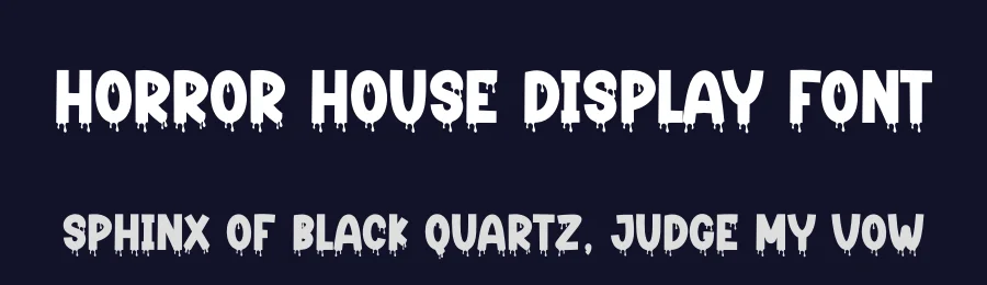 Horror House Display Font by creativeletter — Display Font — thumbnail 2