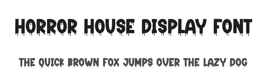 Horror House Display Font by creativeletter — Display Font