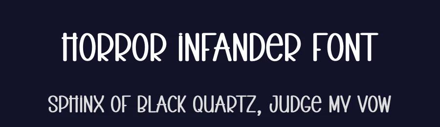 Horror Infander Font by creativeletter — Display Font — thumbnail 2
