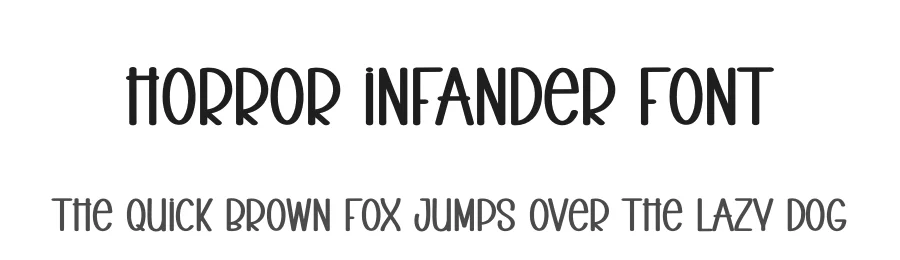 Horror Infander Font by creativeletter — Display Font