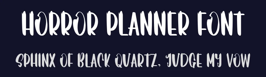 Horror Planner Font by inermediaSTUDIO — Display Font — thumbnail 2