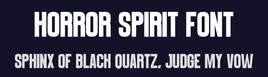 Horror Spirit Font by Craftedtype — Decorative Font — thumbnail 2