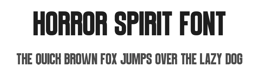 Horror Spirit Font by Craftedtype β Decorative Font