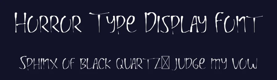 Horror Type Display Font by edricstudio — Display Font — thumbnail 2