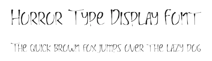 Horror Type Display Font by edricstudio — Display Font