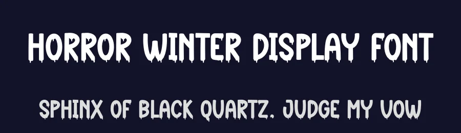 Horror Winter Display Font by creativeletter — Display Font — thumbnail 2
