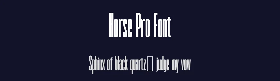 Horse Pro Font by andika fez — Sans Serif Font — thumbnail 2