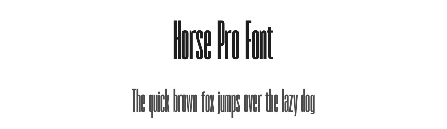 Horse Pro Font by andika fez — Sans Serif Font