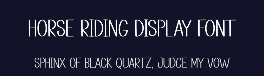Horse Riding Display Font by andikastudio — Display Font — thumbnail 2