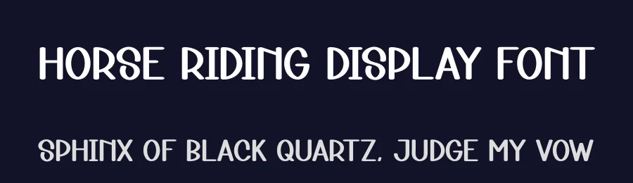 Horse Riding Display Font by andikastudio — Display Font — thumbnail 2