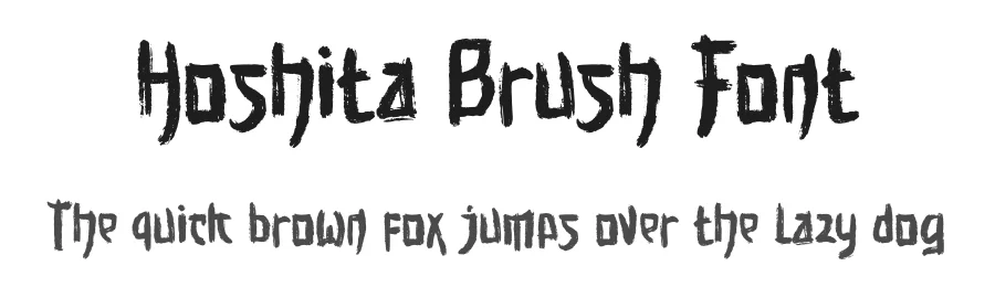 Hoshita Brush Font by Dhabee — Script Handwritten Font
