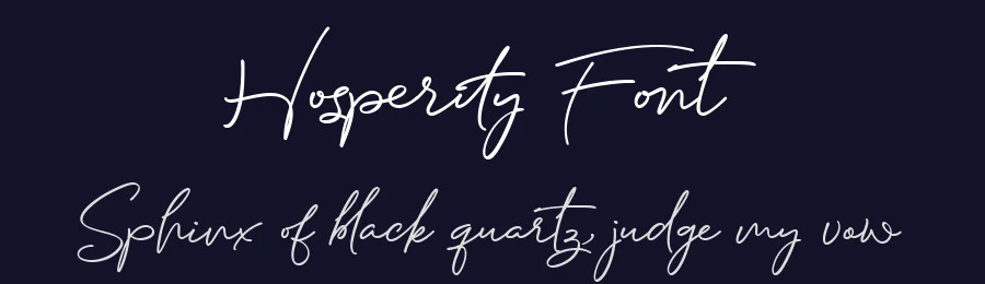 Hosperity Font by letterhanna — Script Handwritten Font — thumbnail 2
