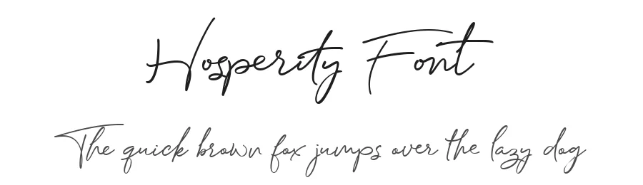 Hosperity Font by letterhanna — Script Handwritten Font