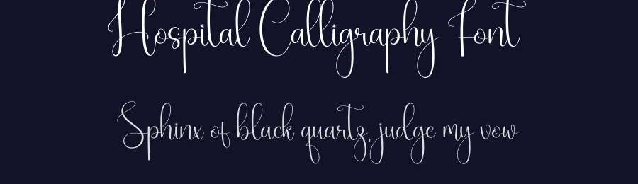 Hospital Calligraphy Font by creativeletter — Script Handwritten Font — thumbnail 2