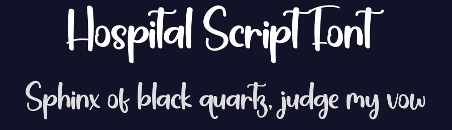 Hospital Script Font by creativeletter — Script Handwritten Font — thumbnail 2
