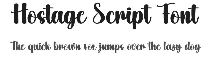 Hostage Script Font by creativeletter — Script Handwritten Font