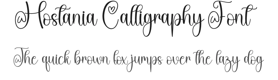 Hostania Calligraphy Font by creativeletter — Script Handwritten Font