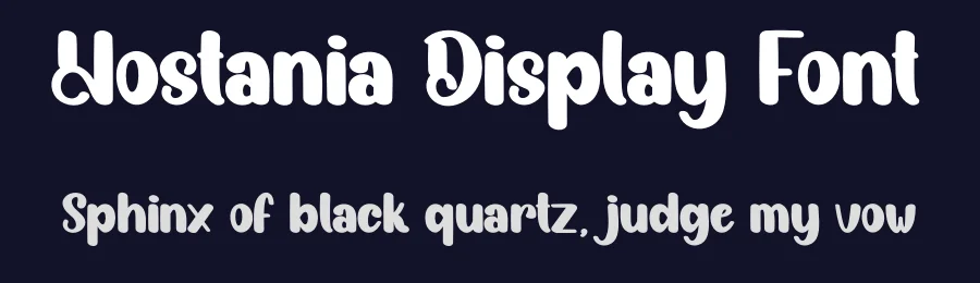 Hostania Display Font by creativeletter — Script Handwritten Font — thumbnail 2