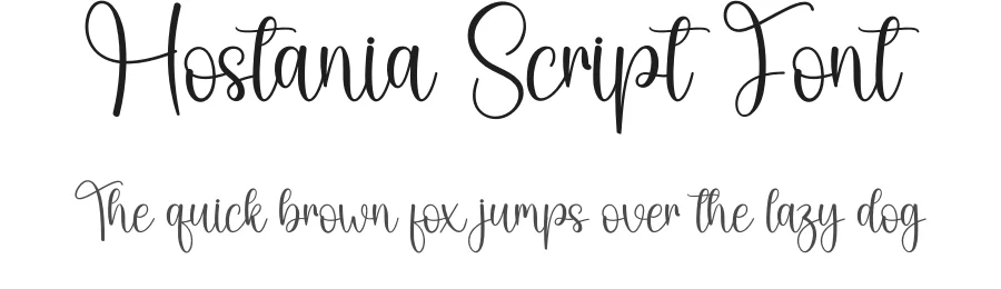 Hostania Script Font by creativeletter — Script Handwritten Font