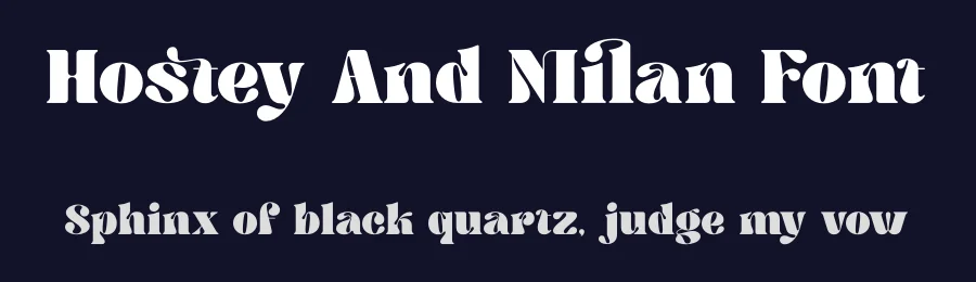 Hostey And Milan Font by timelesstype.co — Display Font — thumbnail 2
