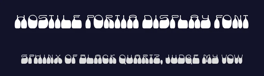 Hostile Portia Display Font by Letterhend Studio — Display Font — thumbnail 2