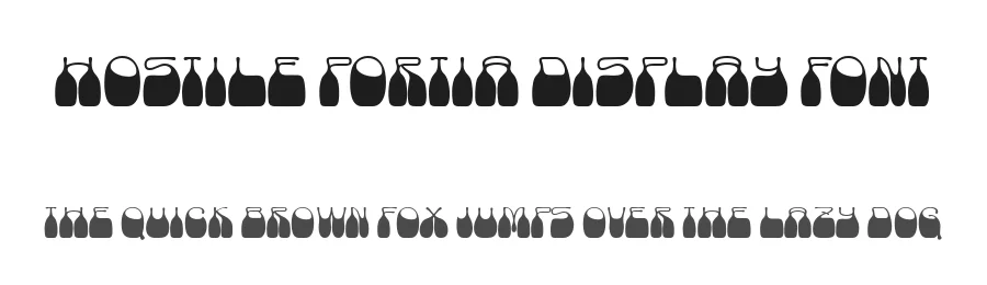 Hostile Portia Display Font by Letterhend Studio — Display Font