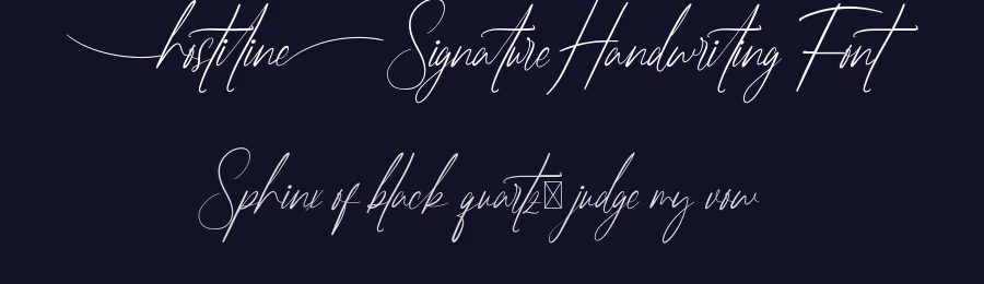 Hostiline Signature Handwriting Font by nihstudio — Script Handwritten Font — thumbnail 2