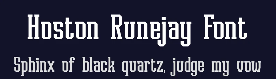 Hoston Runejay Font by Denustudios — Slab Serif Font — thumbnail 2