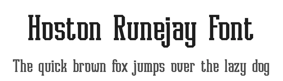 Hoston Runejay Font by Denustudios — Slab Serif Font