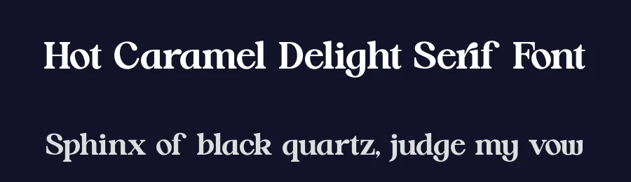 Hot Caramel Delight Serif Font by timelesstype.co — Display Font — thumbnail 2