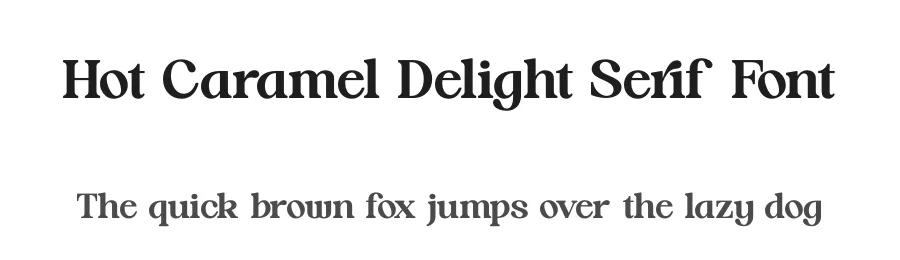 Hot Caramel Delight Serif Font by timelesstype.co — Display Font