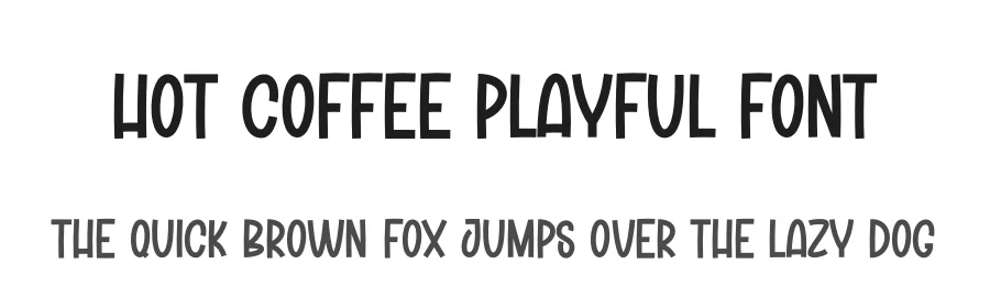 Hot Coffee Playful Font by creativeletter — Display Font