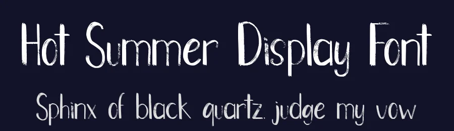 Hot Summer Display Font by Heloyud — Display Font — thumbnail 2